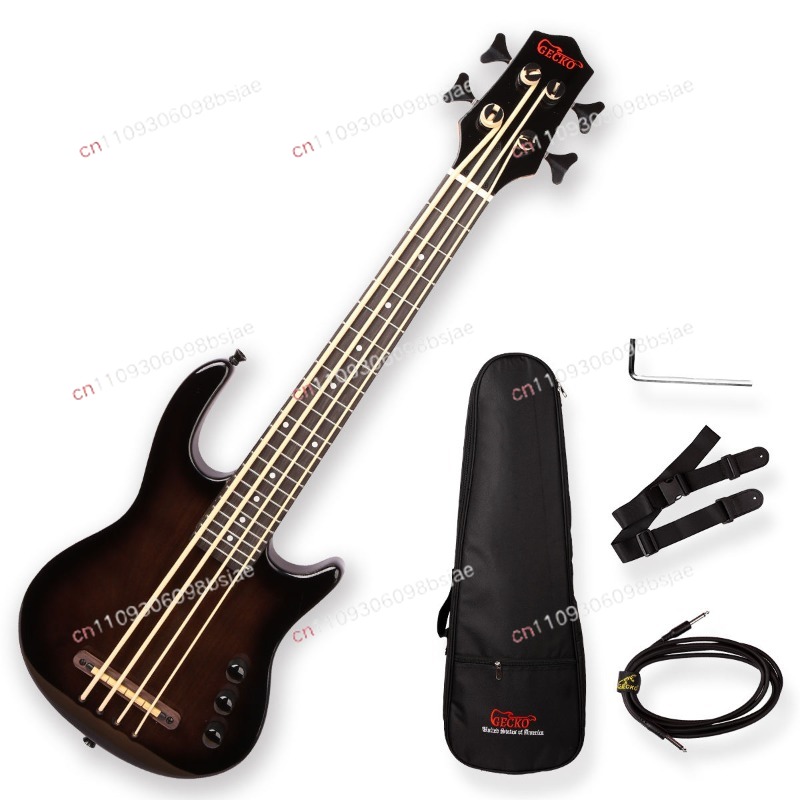 Bass Guitar Strings - Электрогитара Black Bass с кленовым грифом,
