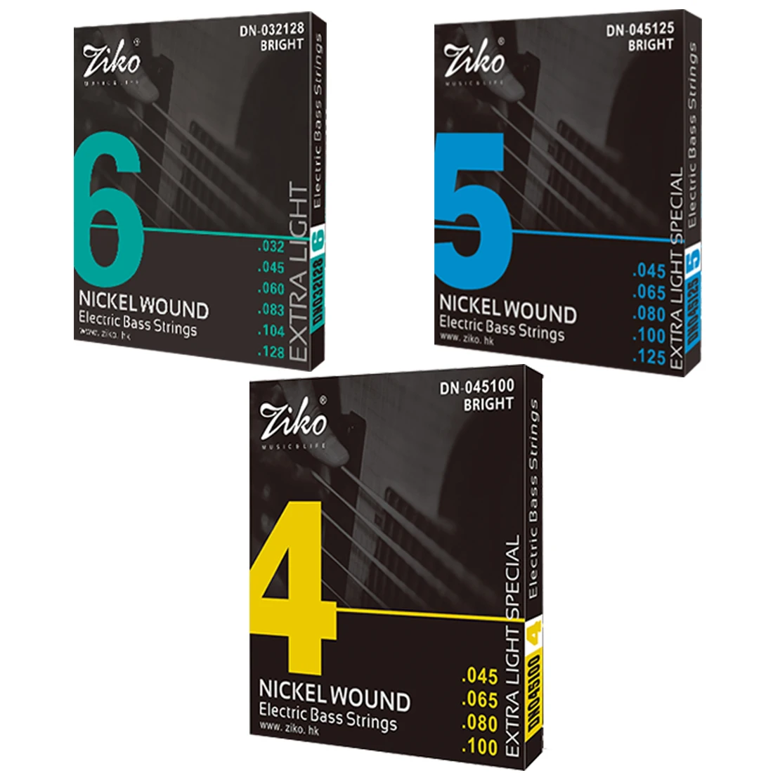 Bass Guitar Strings - ZIKO электрические басовые струны 4/5/6 струны