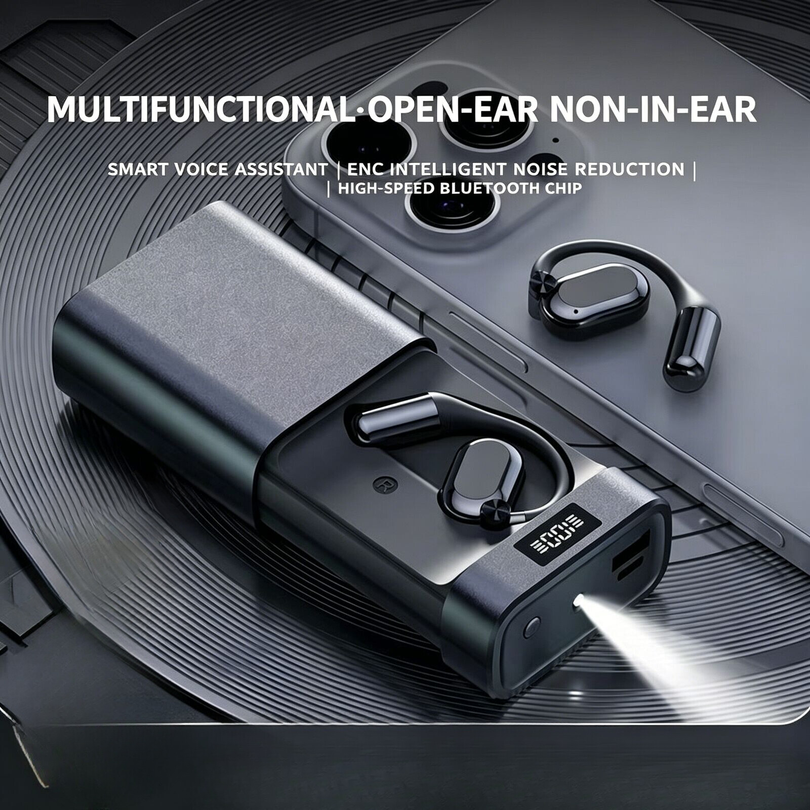 Contact Pickup Mic - Беспроводные наушники Open Ear Bluetooth с