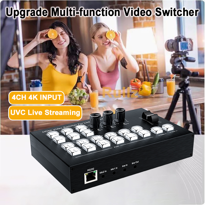 Видеомикшер-коммутатор HDMI 10 – обзор и цена Audio Mixer 4 Channel