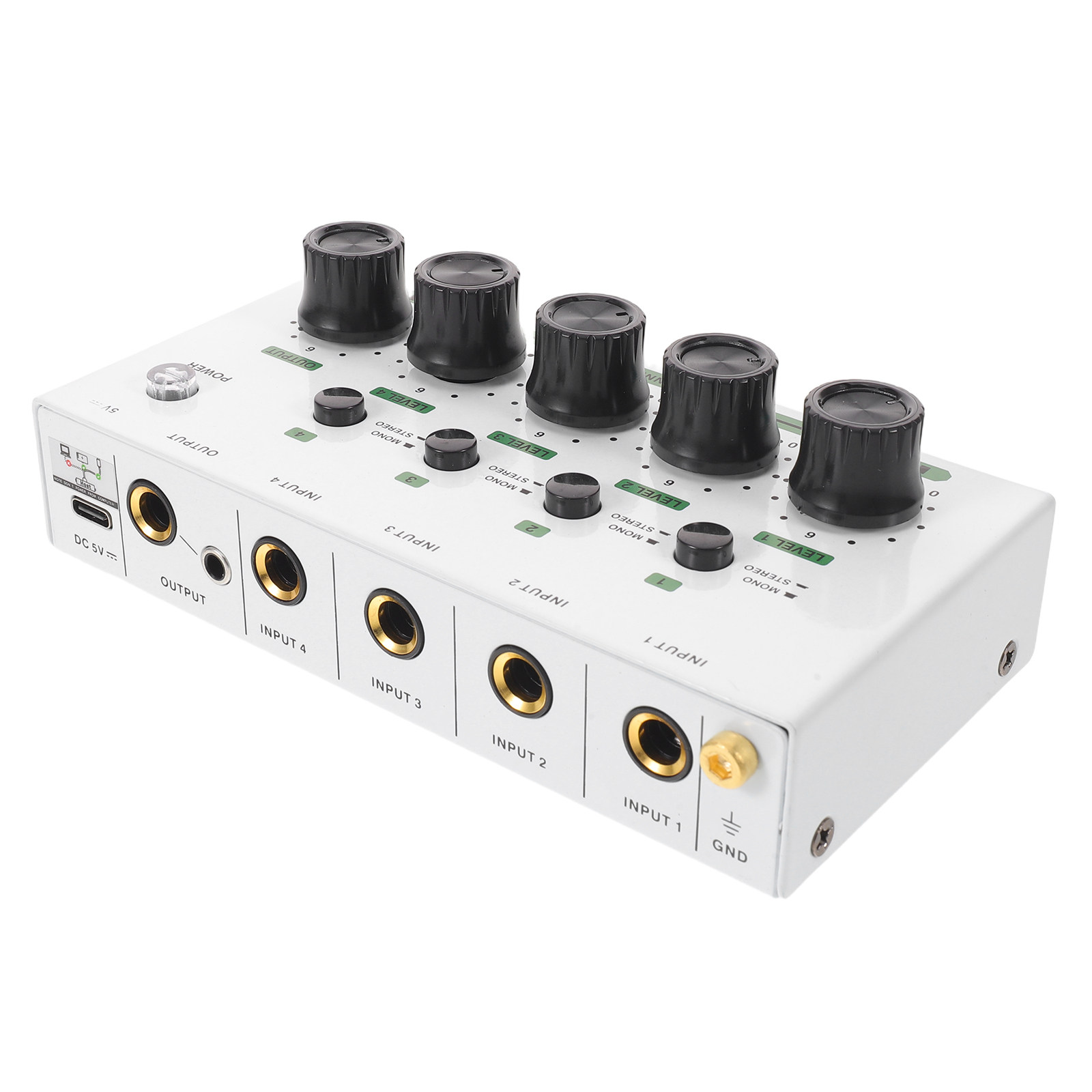 4-канальный компактный аудиоми – обзор и цена Audio Mixer 4 Channel