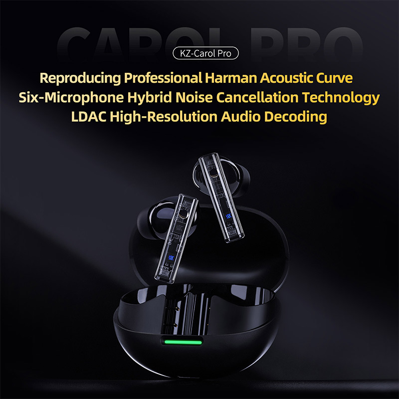 KZ Carol Pro TWS Bluetooth 5,4 – обзор и цена Contact Pickup Mic