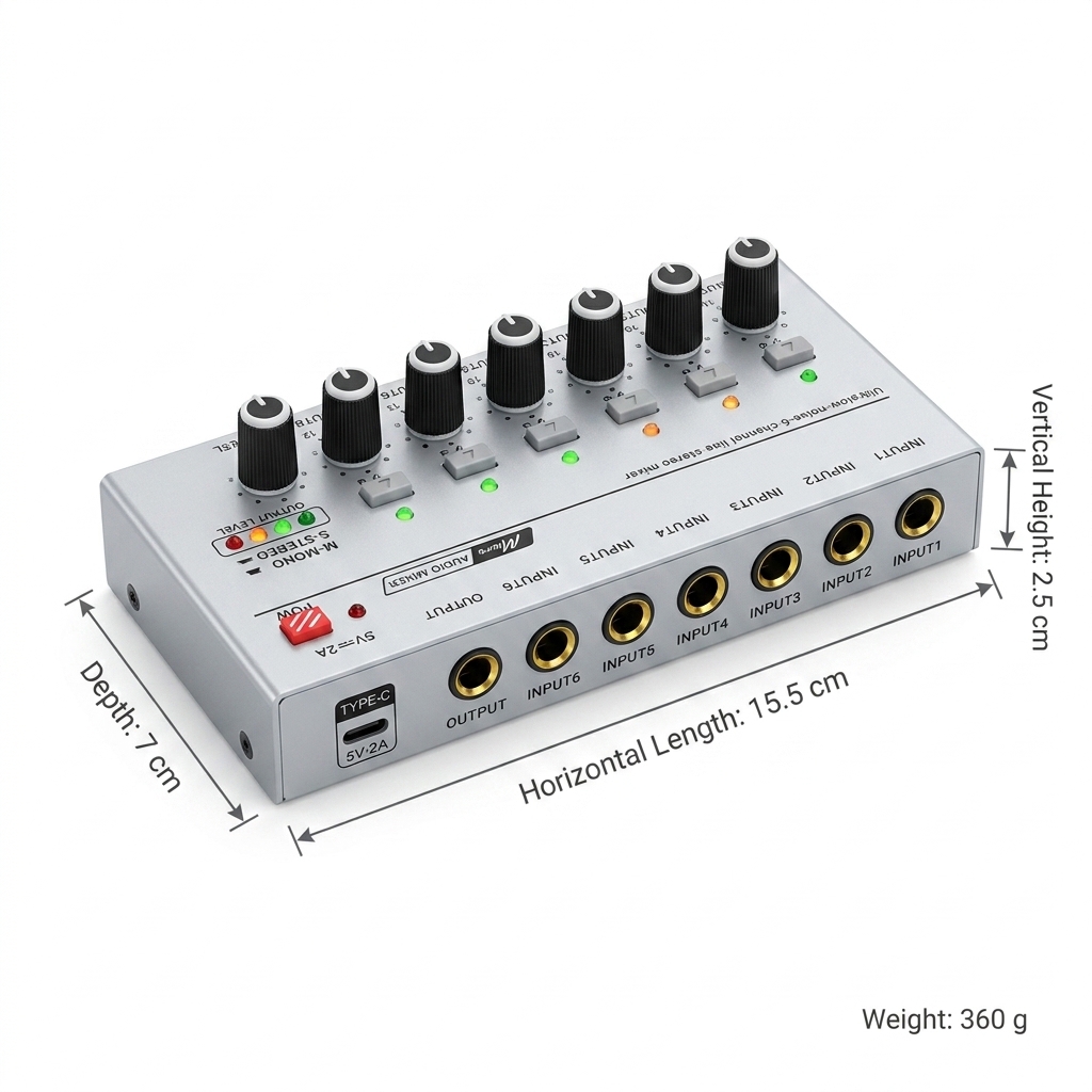 Портативный ультратихий линейн – обзор и цена Audio Mixer 4 Channel