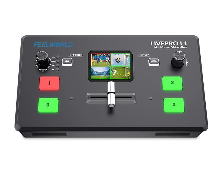 Видеомикшер FEELWORLD LIVEPRO  – обзор и цена Audio Mixer 4 Channel