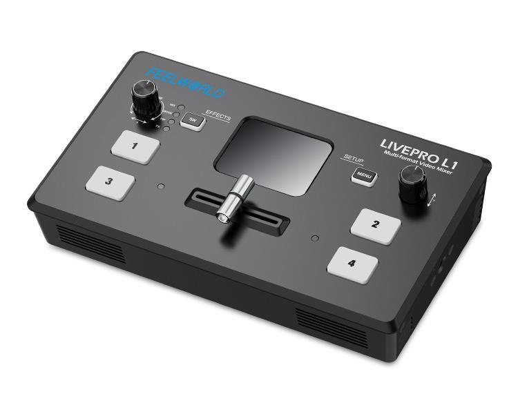 Видеомикшер FEELWORLD LIVEPRO  – обзор и цена Audio Mixer 4 Channel