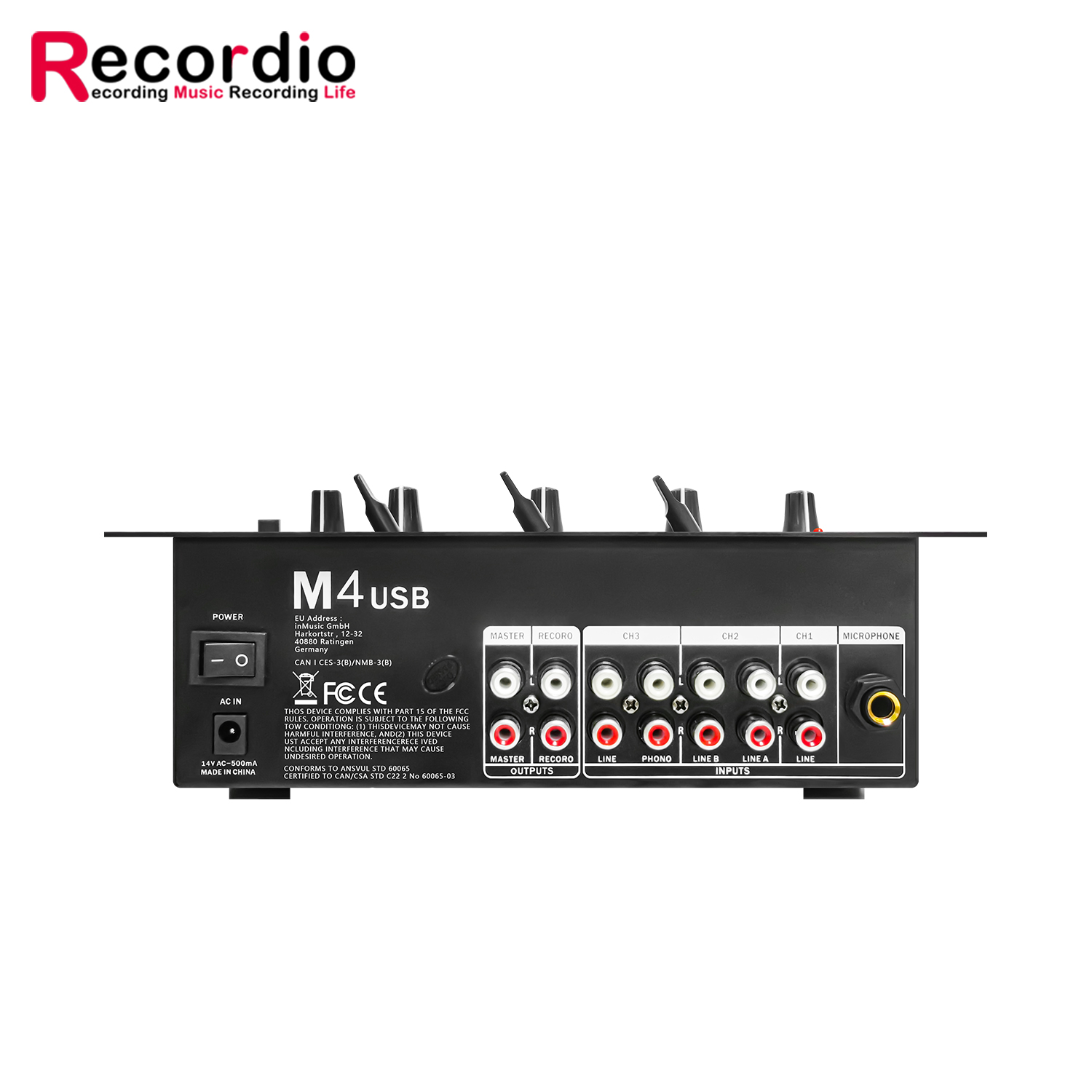 GAX-DM4 OEM Профессиональный 4 – обзор и цена Audio Mixer 4 Channel
