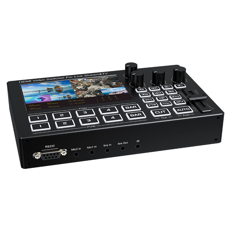 4-канальный видеомикшер-коммут – обзор и цена Audio Mixer 4 Channel
